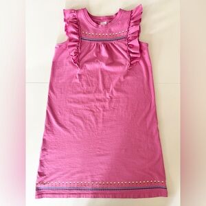 Hanna Andersson Sleeveless Dress Girls 160 US 14 16 Floral Sundress Ruffle